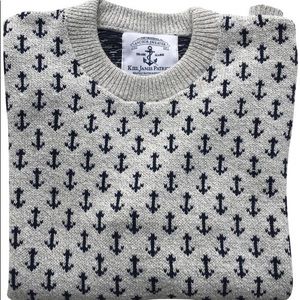 Kiel James Patrick Anchor sweater size medium